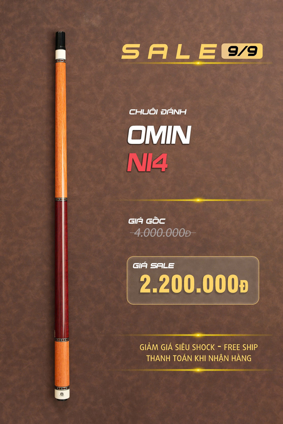 Chuôi cơ Omin N14 – Hàng lướt 95%