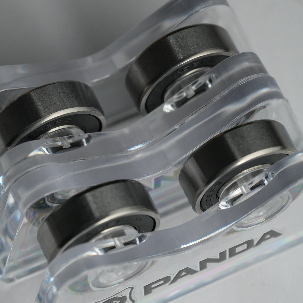 Panda Roller – Genuine Cue Roller with Premium Bearings, Clear Acrylic | Manh Bong Dem Studio
