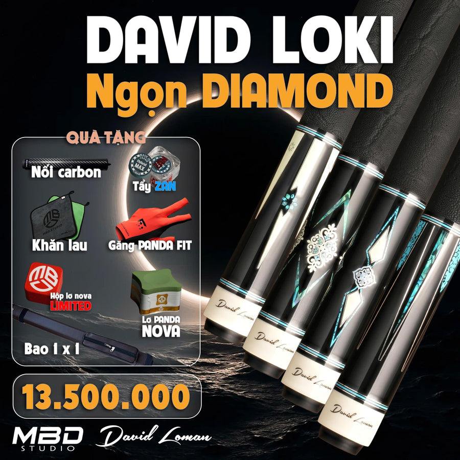 DAVID LOMAN LOKI SILVER & LOKI DIAMOND – NGỌN CARBON BIDA HIỆU SUẤT CAO - MẠNH BÓNG ĐÊM STUDIO
